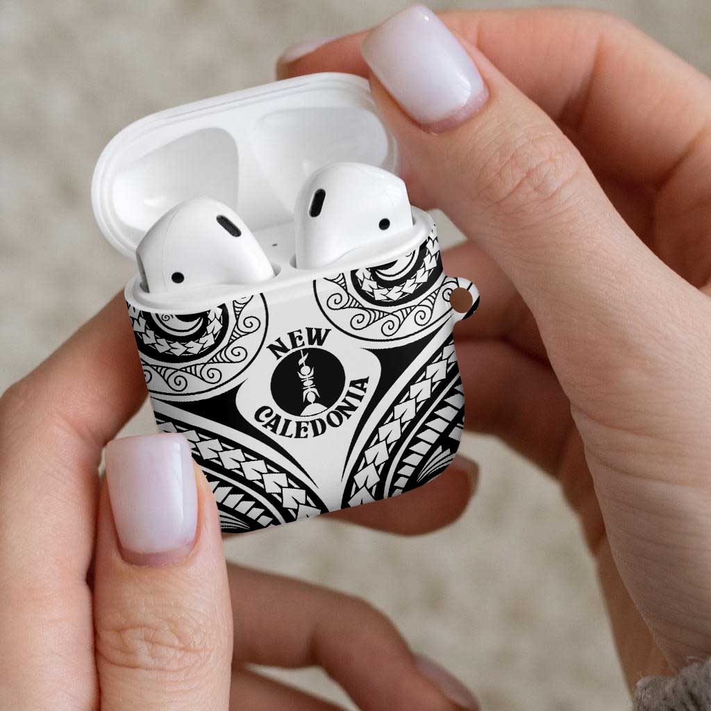 New Caledonia Day AirPods Case Polynesian Curves White Color LT05 - Polynesian Pride