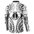 New Caledonia Day Button Sweatshirt Polynesian Curves White Color - Polynesian Pride