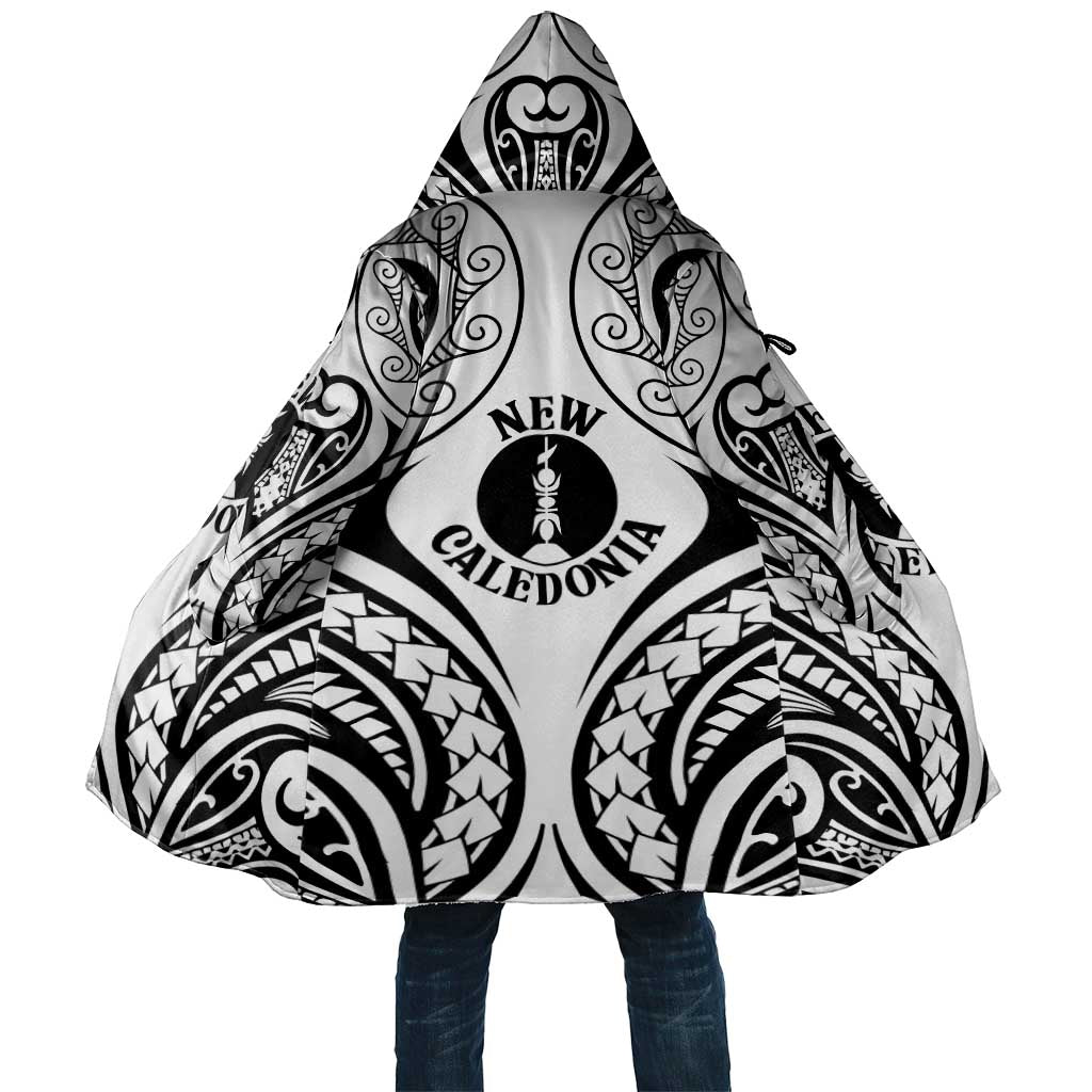 New Caledonia Day Cloak Polynesian Curves White Color - Polynesian Pride