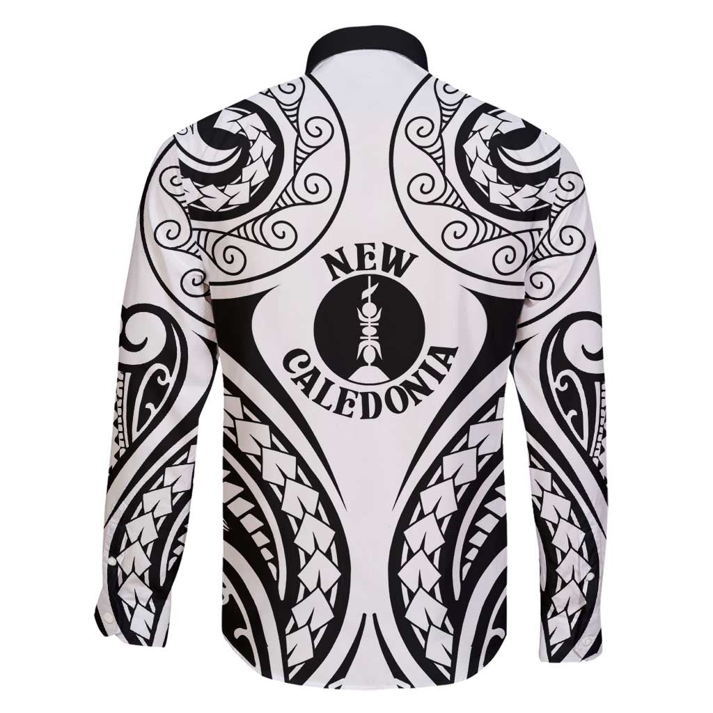 New Caledonia Day Family Matching Off Shoulder Maxi Dress and Hawaiian Shirt Polynesian Curves White Color LT05 - Polynesian Pride
