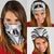New Caledonia Day Neck Gaiter Polynesian Curves White Color LT05