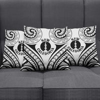 New Caledonia Day Pillow Cover Polynesian Curves White Color LT05 - Polynesian Pride