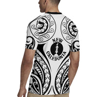 New Caledonia Day Rugby Jersey Polynesian Curves White Color LT05 - Polynesian Pride