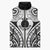 New Caledonia Day Sleeveless Puffer Jacket Polynesian Curves White Color - Polynesian Pride