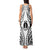 New Caledonia Day Tank Maxi Dress Polynesian Curves White Color - Polynesian Pride
