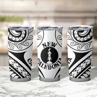 New Caledonia Day Tumbler Cup Polynesian Curves White Color LT05 - Polynesian Pride