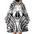 New Caledonia Day Wearable Blanket Hoodie Polynesian Curves White Color - Polynesian Pride