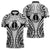 New Caledonia Day Zipper Polo Shirt Polynesian Curves White Color - Polynesian Pride