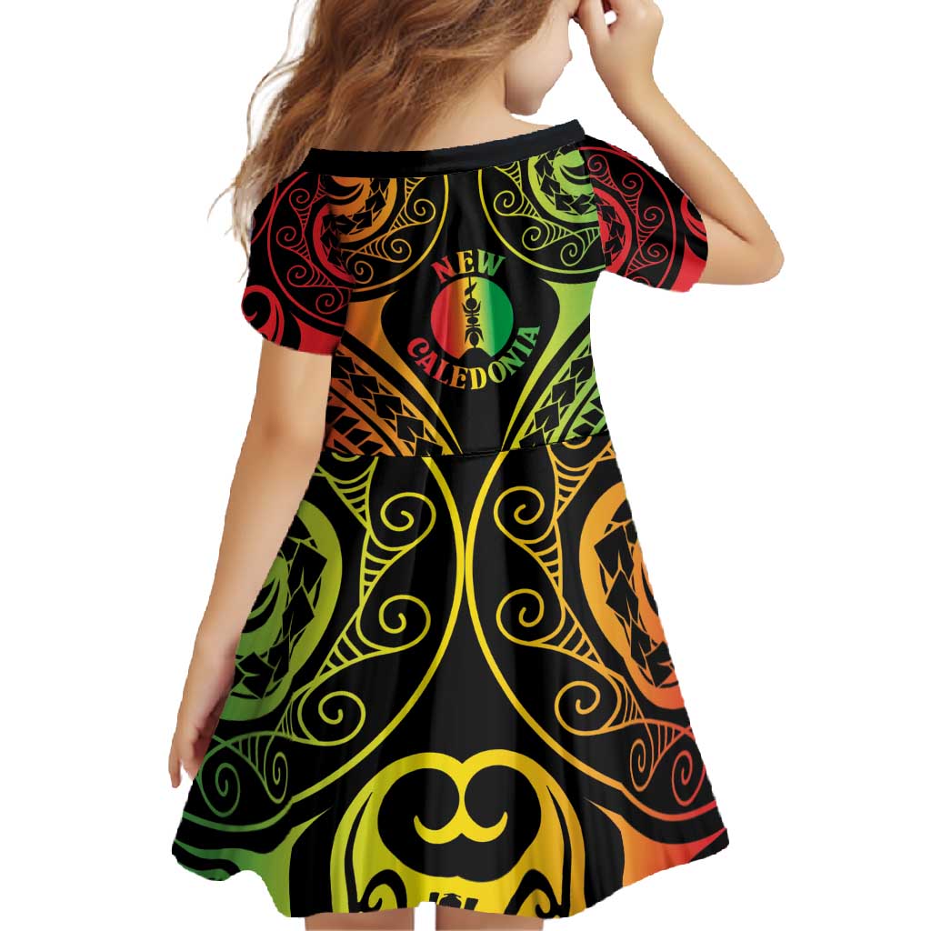 New Caledonia Day Family Matching Off Shoulder Maxi Dress and Hawaiian Shirt Polynesian Curves Reggae Color LT05 - Polynesian Pride