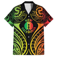 New Caledonia Day Hawaiian Shirt Polynesian Curves Reggae Color - Polynesian Pride