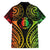 New Caledonia Day Hawaiian Shirt Polynesian Curves Reggae Color - Polynesian Pride