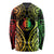 New Caledonia Day Long Sleeve Shirt Polynesian Curves Reggae Color - Polynesian Pride