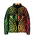 New Caledonia Day Padded Jacket Polynesian Curves Reggae Color - Polynesian Pride