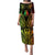 New Caledonia Day Puletasi Polynesian Curves Reggae Color - Polynesian Pride