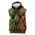New Caledonia Day Sleeveless Zip Hoodie Polynesian Curves Reggae Color - Polynesian Pride