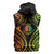 New Caledonia Day Sleeveless Zip Hoodie Polynesian Curves Reggae Color - Polynesian Pride