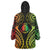 New Caledonia Day Wearable Blanket Hoodie Polynesian Curves Reggae Color - Polynesian Pride
