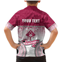 Personalized Adi Cakobau School Family Matching Mermaid Dress and Hawaiian Shirt With Fijian Tapa Pattern LT05 - Polynesian Pride