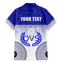 Personalized Queen Victoria School Family Matching Mermaid Dress and Hawaiian Shirt With Fijian Tapa Pattern LT05 - Polynesian Pride