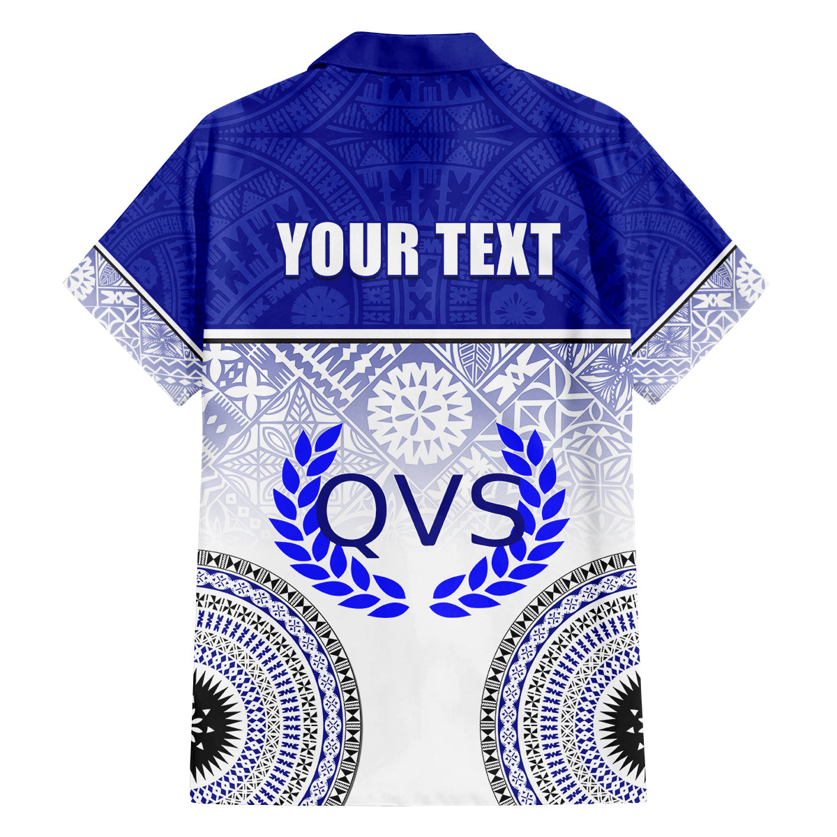 Personalized Queen Victoria School Family Matching Off Shoulder Short Dress and Hawaiian Shirt With Fijian Tapa Pattern LT05 - Polynesian Pride