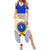 Personalized Ratu Kadavulevu School Summer Maxi Dress With Fijian Tapa Pattern LT05 Women Blue - Polynesian Pride