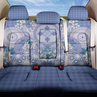 Hawaii Violet Palaka Back Car Seat Cover With Tapa Pattern Tropical Flowers - Polynesian Pride
