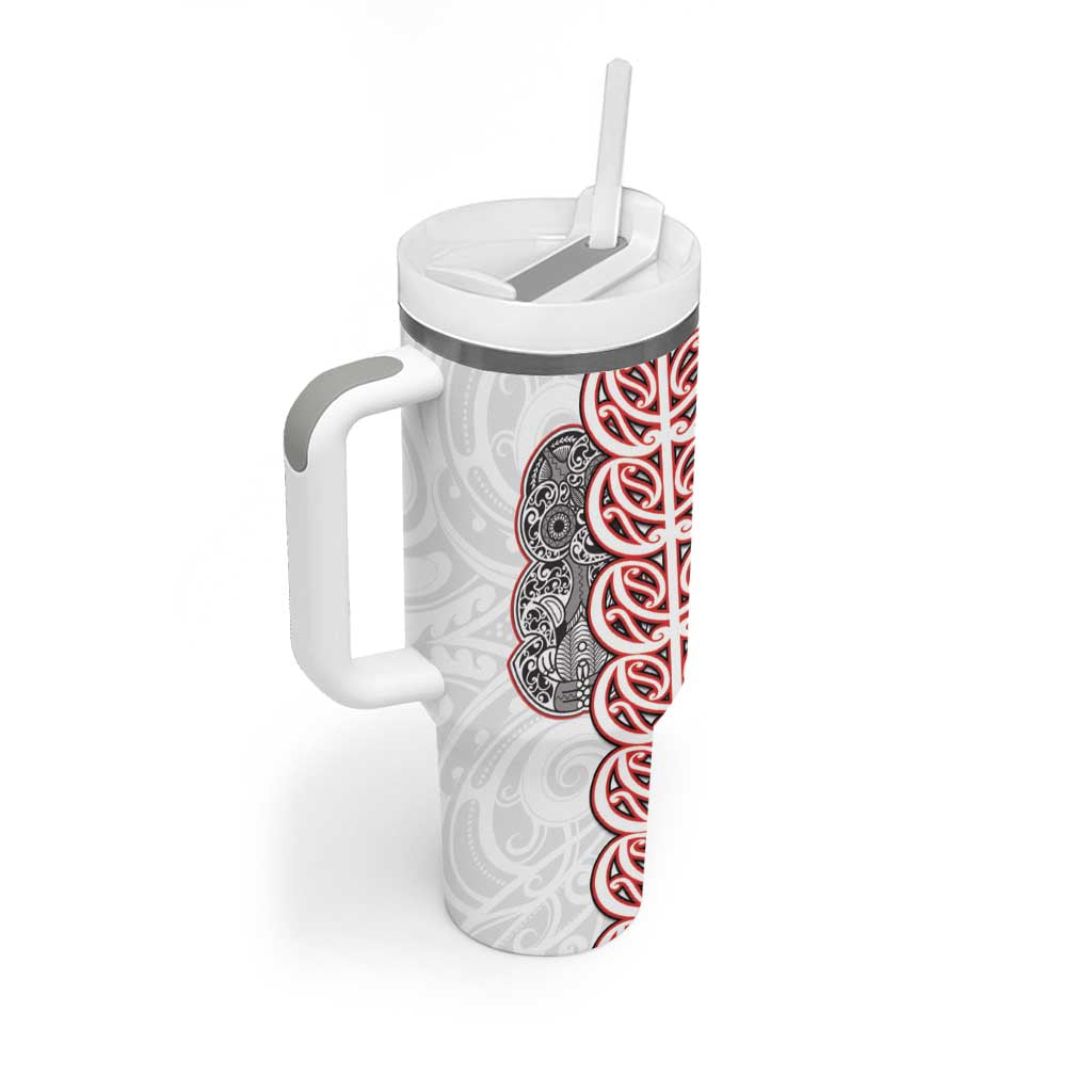 Aotearoa New Zealand Tumbler With Handle Maori Marae Pattern Tiki