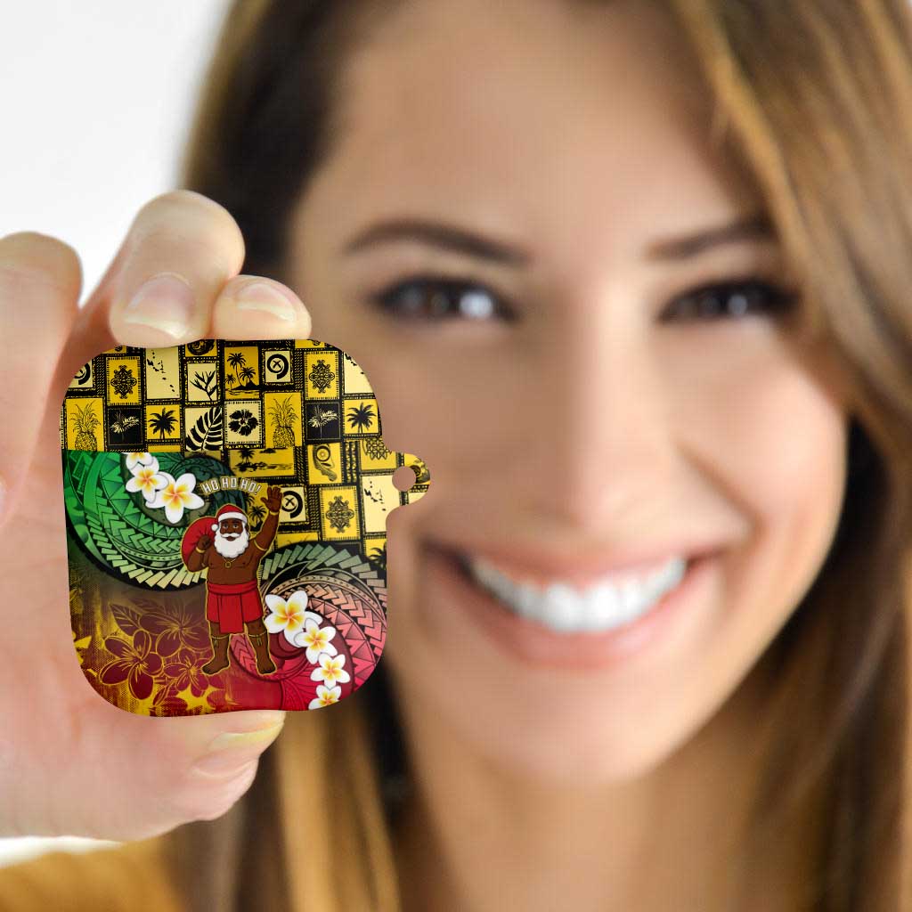 Vanuatu Christmas AirPods Case Ni-Van Santa Retro Style - Polynesian Pride