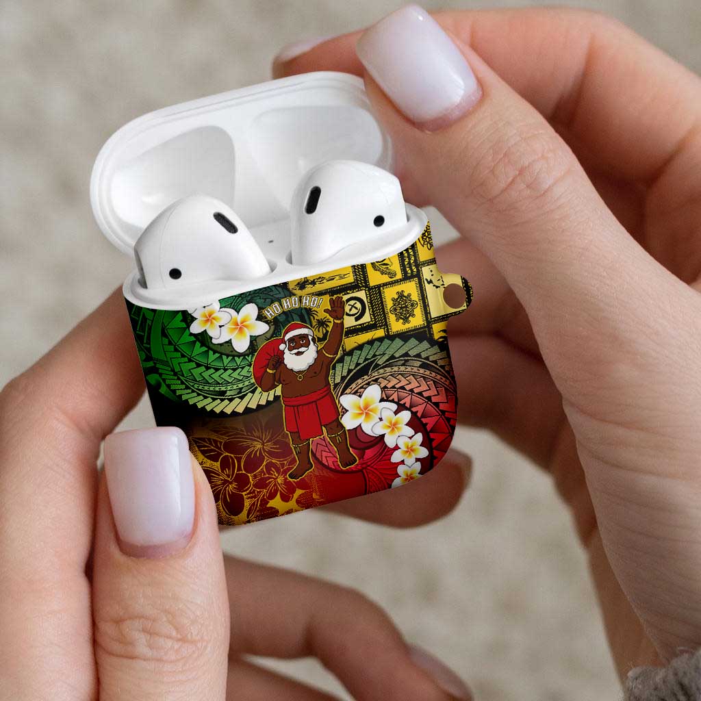 Vanuatu Christmas AirPods Case Ni-Van Santa Retro Style - Polynesian Pride