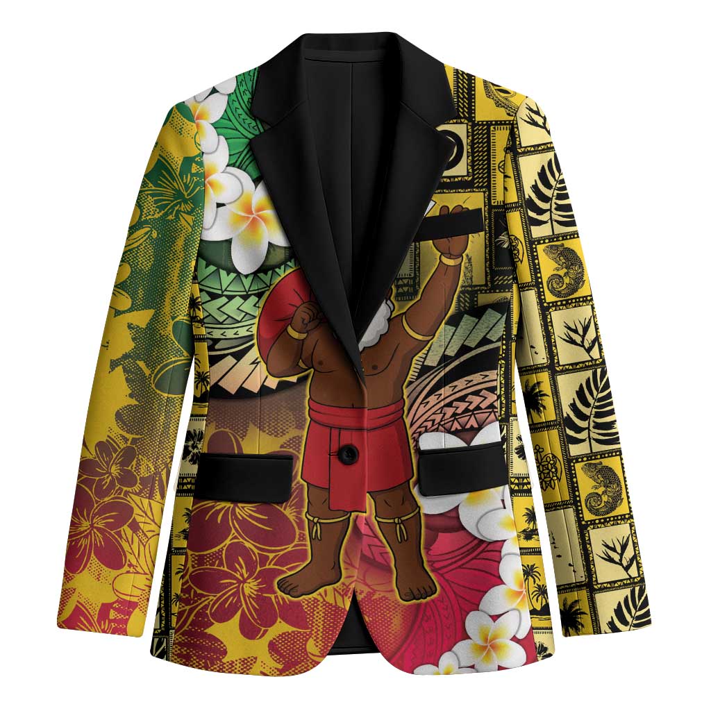 Vanuatu Christmas Blazer Ni-Van Santa Retro Style - Polynesian Pride