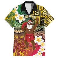 Vanuatu Christmas Family Matching Tank Maxi Dress and Hawaiian Shirt Ni-Van Santa Retro Style LT05 Dad's Shirt - Short Sleeve Colorful - Polynesian Pride