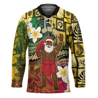 Vanuatu Christmas Hockey Jersey Ni-Van Santa Retro Style - Polynesian Pride