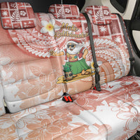Hawaii Mele Kalikimaka Back Car Seat Cover Hula Santa Retro Style Red - Polynesian Pride