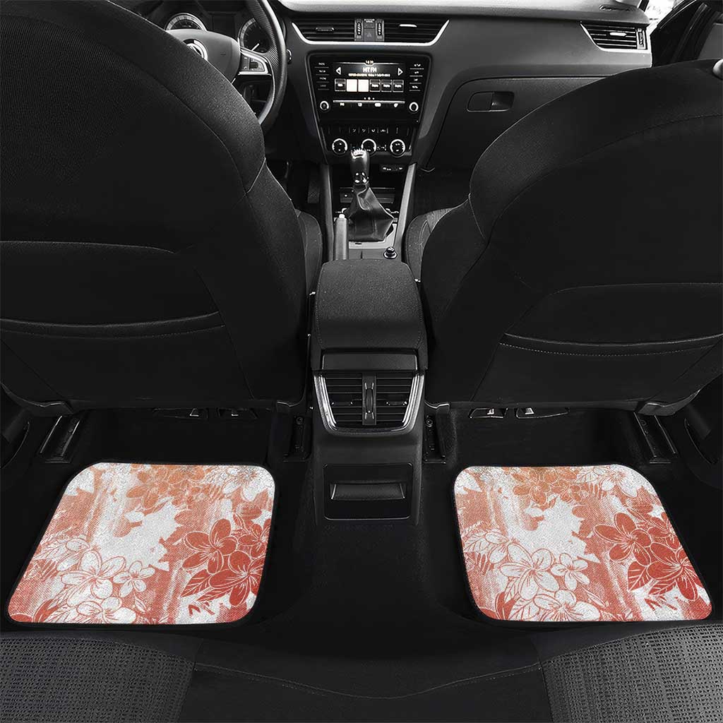 Hawaii Mele Kalikimaka Car Mats Hula Santa Retro Style Red - Polynesian Pride