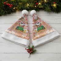 Hawaii Mele Kalikimaka Christmas Santa Hat Hula Santa Retro Style Red - Polynesian Pride