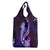 Galaxy Polynesian Pattern With Tropical Flowers Grocery Bag
