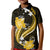 Gold Polynesian Pattern With Tropical Flowers Kid Polo Shirt LT05 Kid Gold - Polynesian Pride