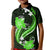 Green Polynesian Pattern With Tropical Flowers Kid Polo Shirt LT05 Kid Green - Polynesian Pride