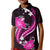 Pink Polynesian Pattern With Tropical Flowers Kid Polo Shirt LT05 Kid Pink - Polynesian Pride