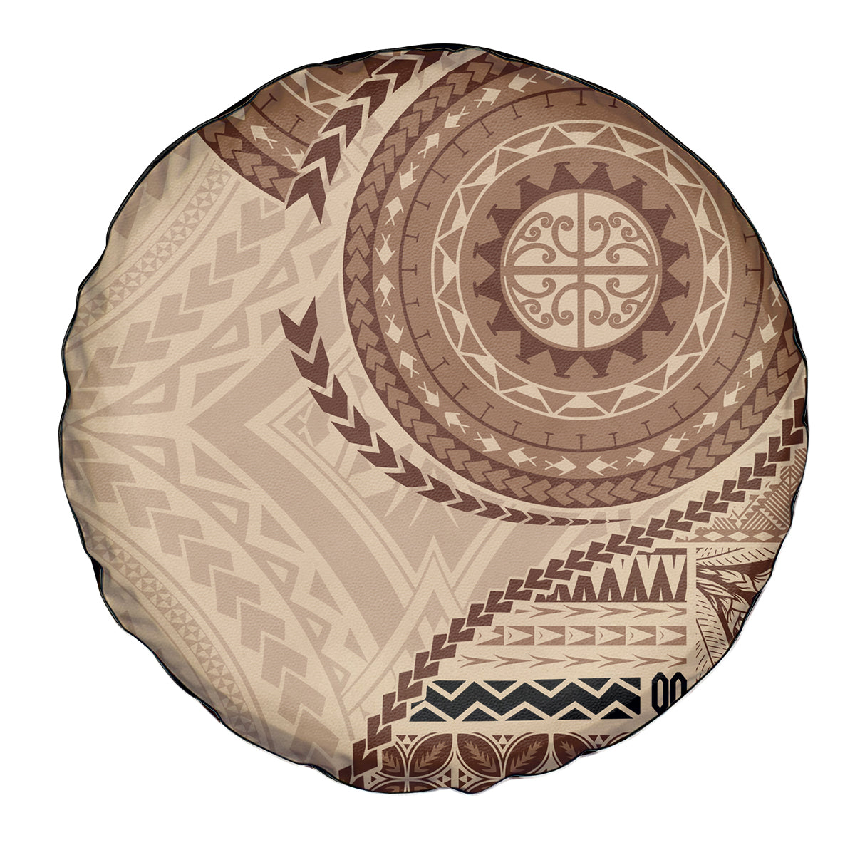 Samoa Siapo Pattern Simple Style Spare Tire Cover LT05 - Polynesian Pride