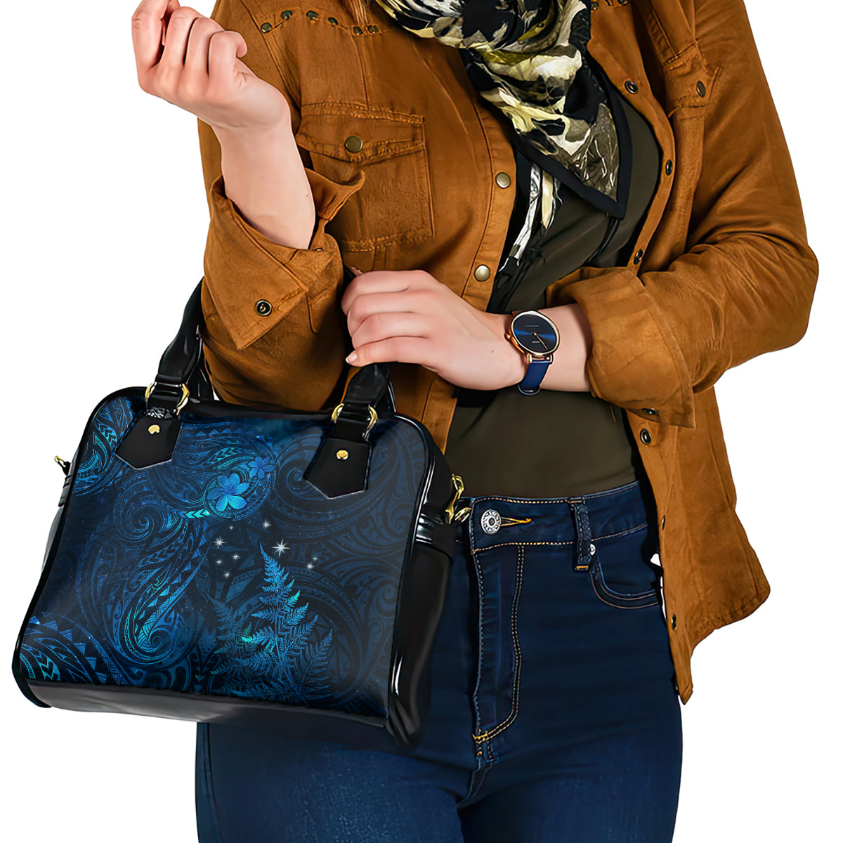 New Zealand Matariki Shoulder Handbag Maori New Year LT05 - Polynesian Pride