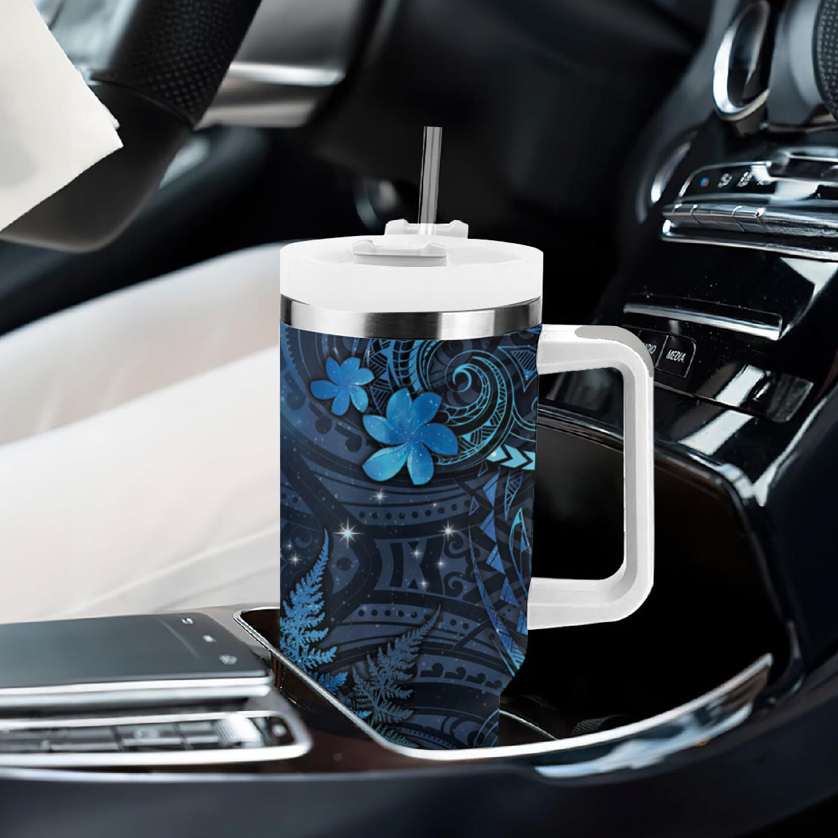 New Zealand Matariki Tumbler With Handle Maori New Year
