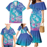 Polynesia Sea Turtle Couple Family Matching Mermaid Dress and Hawaiian Shirt Love Is Life LT05 - Polynesian Pride