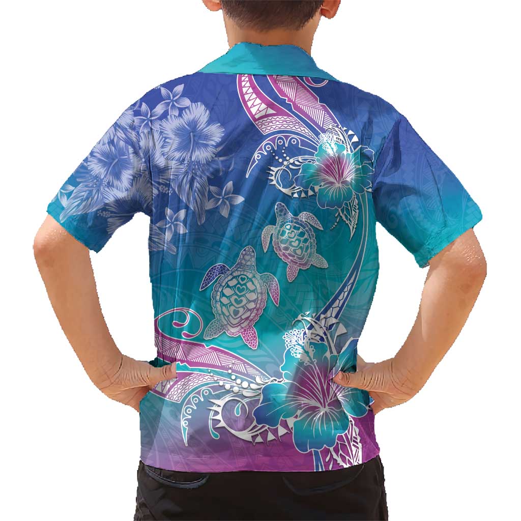 Polynesia Sea Turtle Couple Hawaiian Shirt Love Is Life