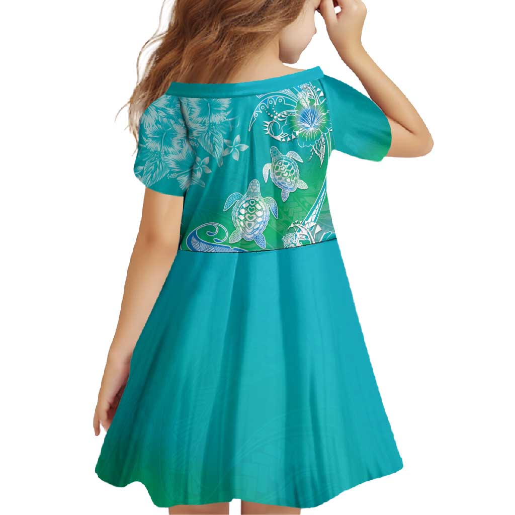 Polynesia Sea Turtle Couple Family Matching Summer Maxi Dress and Hawaiian Shirt I Am Turtley In Love With You LT05 - Polynesian Pride