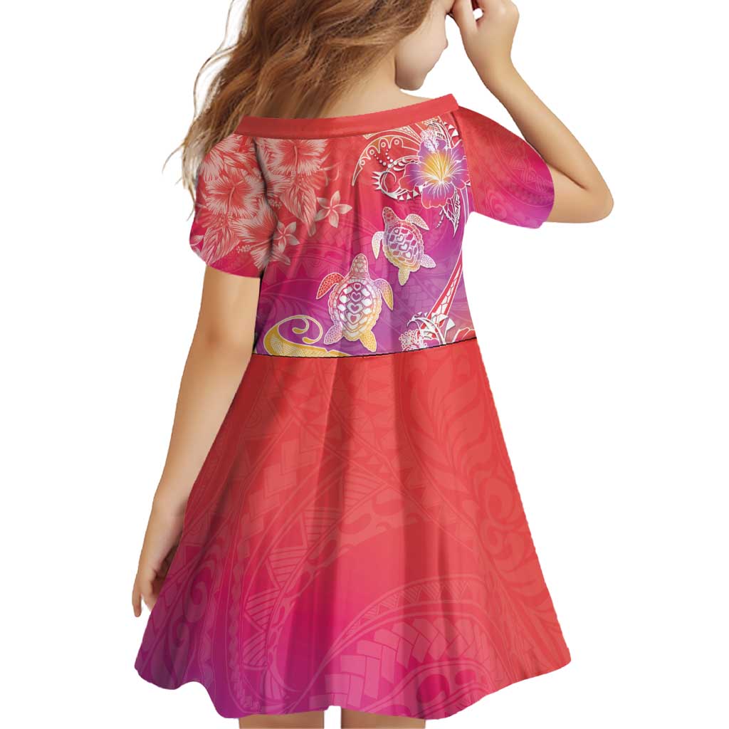 Polynesia Sea Turtle Couple Family Matching Off Shoulder Short Dress and Hawaiian Shirt One Soul One Love LT05 - Polynesian Pride