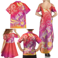 Polynesia Sea Turtle Couple Family Matching Summer Maxi Dress and Hawaiian Shirt One Soul One Love LT05 - Polynesian Pride
