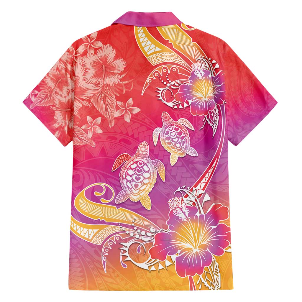 Polynesia Sea Turtle Couple Family Matching Summer Maxi Dress and Hawaiian Shirt One Soul One Love LT05 - Polynesian Pride