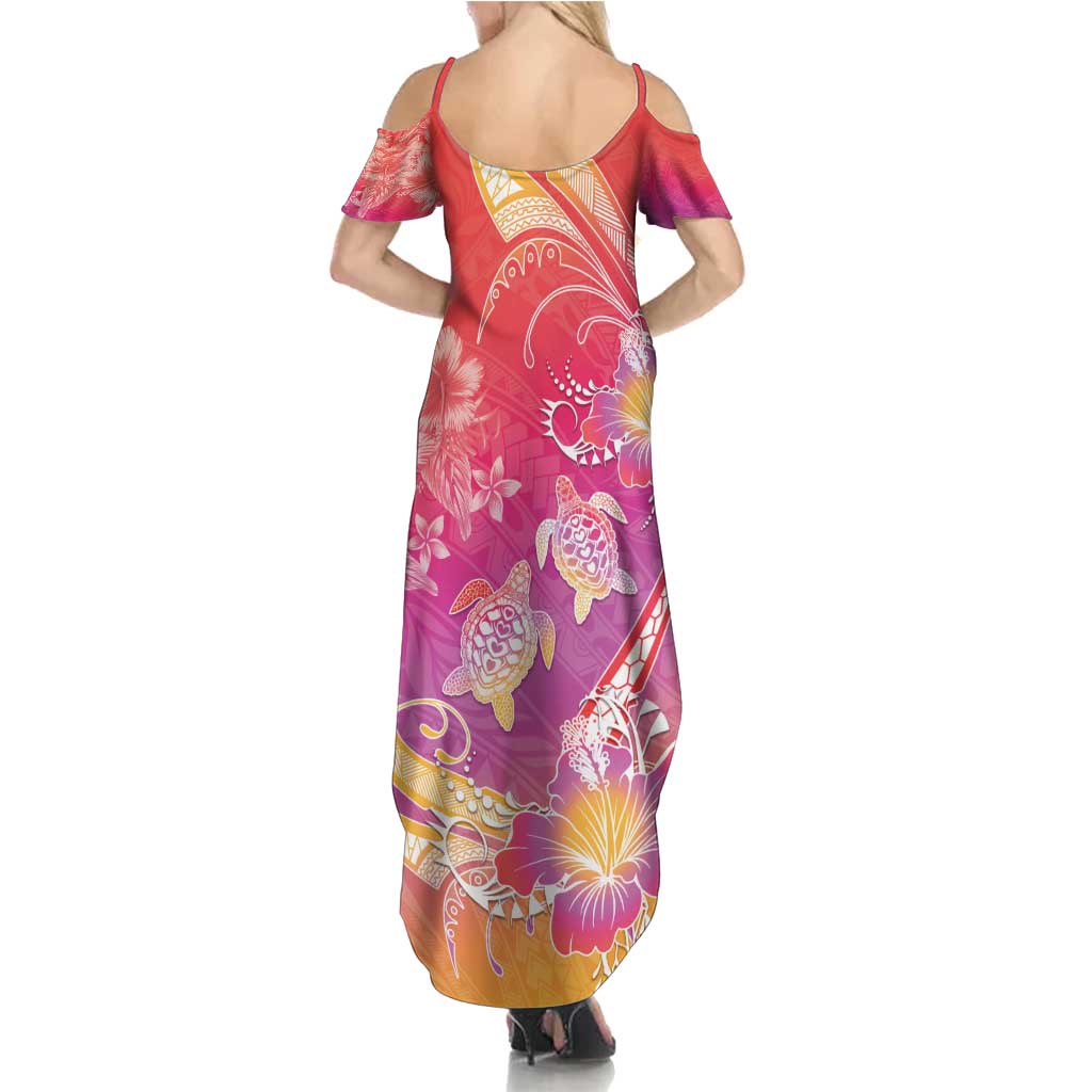 Polynesia Sea Turtle Couple Family Matching Summer Maxi Dress and Hawaiian Shirt One Soul One Love LT05 - Polynesian Pride