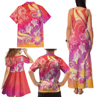 Polynesia Sea Turtle Couple Family Matching Tank Maxi Dress and Hawaiian Shirt One Soul One Love LT05 - Polynesian Pride